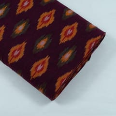Wine with MultiColour Ikat Fabric