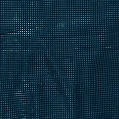 Teal Blue Colour Georgette Thread and Faux Mirror Embroidered Fabric