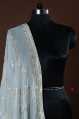 Dyeable Georgette Sequins Embroidered Dupatta