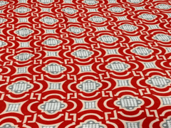 Corduroy Candy Red Abstract