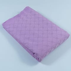 Move Colour Cotton Chikan Embroidered Fabric