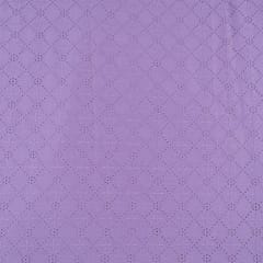Move Colour Cotton Chikan Embroidered Fabric