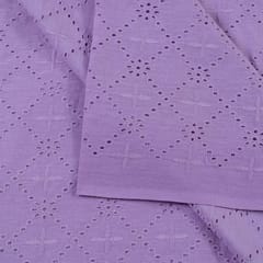 Move Colour Cotton Chikan Embroidered Fabric