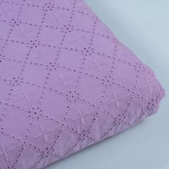 Move Colour Cotton Chikan Embroidered Fabric