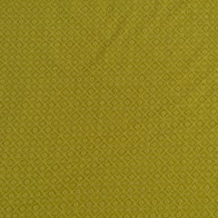 Yellow Colour Georgette Chikan Embroidered Fabric