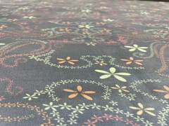 Pure Dupion Silk Grey Multicolor Floral