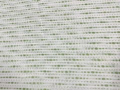 Printed Cotton Mul Green Dot Stripes