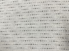 Printed Cotton Mul Grey Geometric Stripes