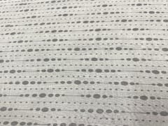Printed Cotton Mul Grey Geometric Stripes
