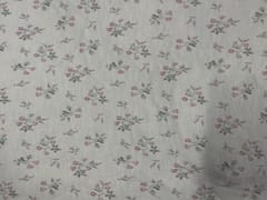 Hosiery Lycra White Floral