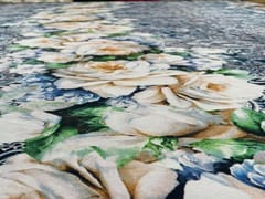 Printed Imported Satin Multicolor Floral 5