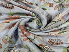 Chiffon Light Lilac Floral