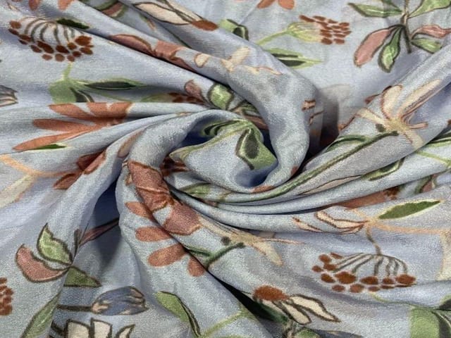 Chiffon Light Lilac Floral