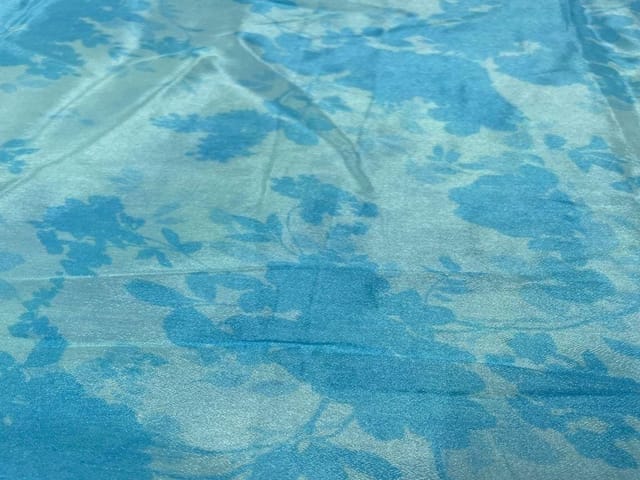 Chiffon Sky Blue Abstract