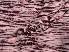 Georgette Peach Brown Abstract