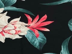 Printed Georgette Black Multicolor Floral