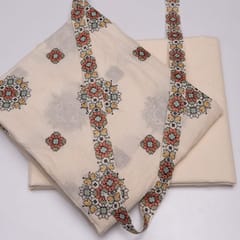 Cream Colour Cotton Embroidered DIY Set