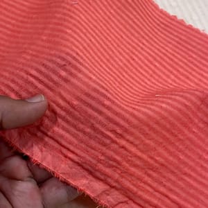 Gajari Colour Cotton Dobby Strips Fabric