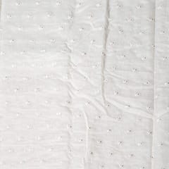Mal Chanderi Embroidered Booti Fabric