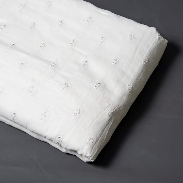 Mal Cotton Embroidered Booti Fabric