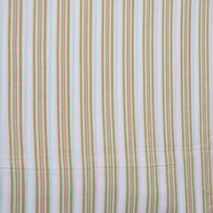 Yellow Colour Cotton Yarn Dyed Stripes Fabric