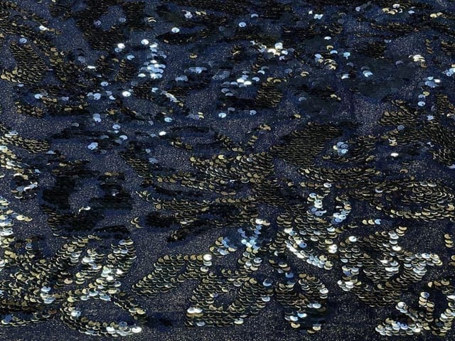 Navy Blue Velvet Sequence 56