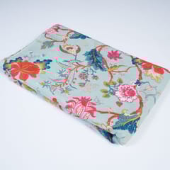 Sage Green Colour Cotton Print