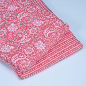 5 Mtr. Gajree Colour Cotton Cambric Print Set