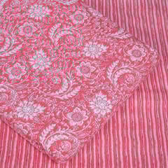 5 Mtr. Gajree Color Cotton Cambric Print Set