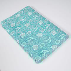 Firozi Colour Cotton Cambric Print