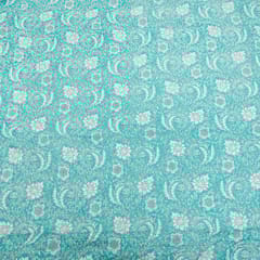 Firozi Colour Cotton Cambric Print