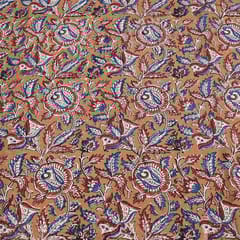 Mustard Colour traditional Bagru Printed Fabric