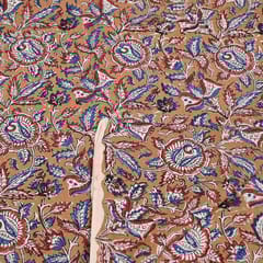 Mustard Colour traditional Bagru Printed Fabric