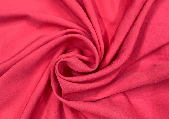 Coral Banana Crepe Fabric