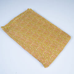 Mehndi Colour Cotton Kantha Print
