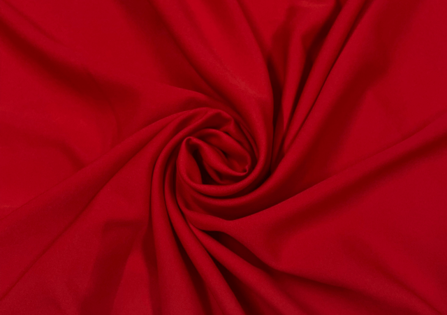 Red Color Banana Crepe Fabric