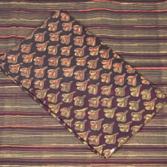 5 Mtr. Dark Brown Colour Cotton Print Set