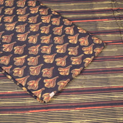 5 Mtr. Dark Brown Colour Cotton Print Set