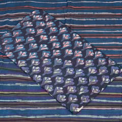5 Mtr. Blue Colour Cotton Print Set