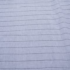 Self Leeno Cotton Stripe Dyeable Fabric