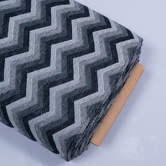Green & Black Chevron Cotton Jacquard