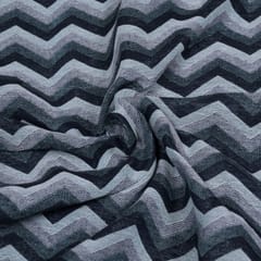 Green & Black Chevron Cotton Jacquard