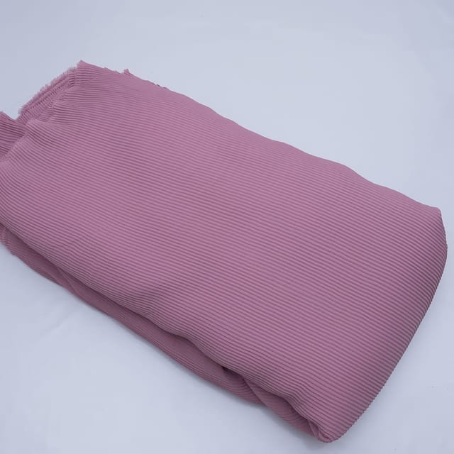 Pink Colour Pleated Georgette