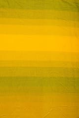 Yellow Color Cotton Stripes Printed Shaded Fabric