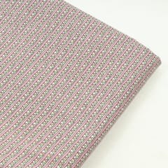 Pink Colour Cotton Flex Printed Fabric