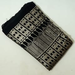 Black Colour Georgette Sequins Embroidered Fabric