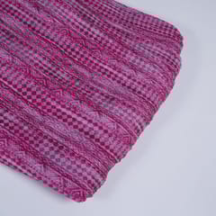 Majenta Colour Pleated Satin Fabric