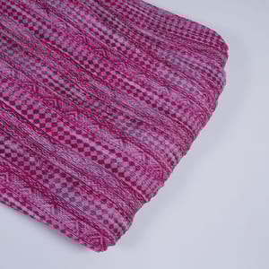 Majenta Colour Pleated Satin Fabric