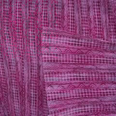 Majenta Colour Pleated Satin Fabric