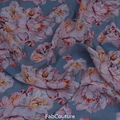 Georgette Digital Printed Fabric (1.60Meter Piece)